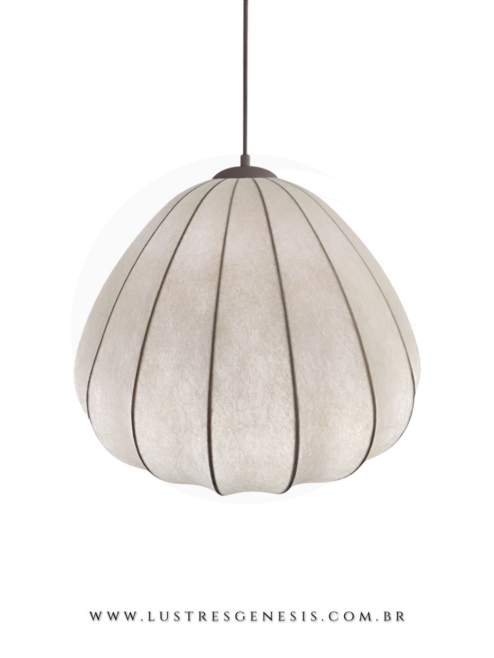Pendente Moderno Tecido Seda Branco Leitoso Para Salas de Luxo, Escritórios e Mesa de Jantar